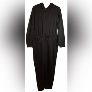 NO Boundaries Junior XL 15-17 Black Elastic Waist Pockets Hooded Jogger NWT.